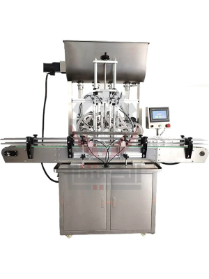 4 nozzle automatic filling 2 - تعبئة سوائل لزجة عبوات أوتوماتيكية - 4 نزل - 1 لتر أو 5 لتر