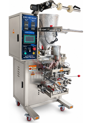 Stainless Steel Sachet Packing Machine تعبئة وتغليف السوائل والمعاجين أوتوماتيك - لحام رباعي أو ثلاثي - من 5 إلى 50 مل