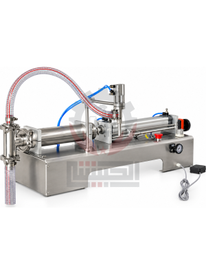 Tabletop pneumatic piston liquid filler مدفع سوائل خفيفة و متوسطة - نصف اوتوماتيك خرطوم - 1 نزل